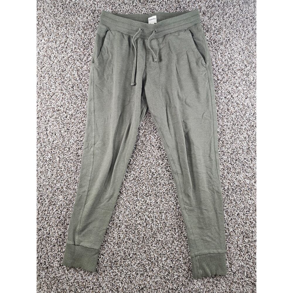 MeUndies Mens Sz M Jogger Style Pajama pants Solid Olive Green